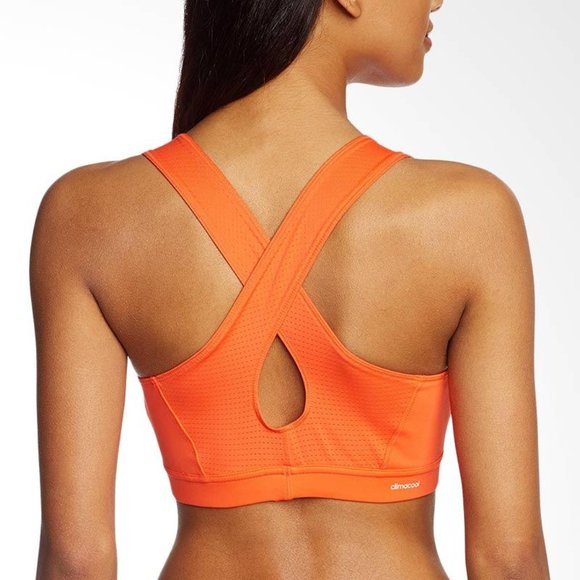Adidas Supernova Racer Sports Bra - Orange - Size Small - Picture 2 of 5